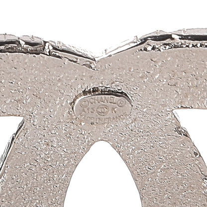 Chanel Crystal CC Brooch Silver 6 of 6