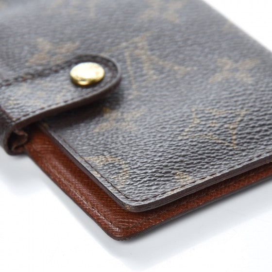 Monogram Mini Agenda Cover w Pencil