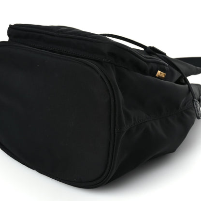 Prada Saffiano Tessuto Nylon Mini Bucket Crossbody Bag Black 14 of 14