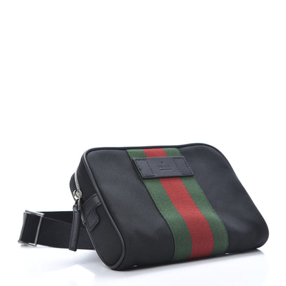 Gucci Canvas Web Slim Belt Bag Black 4 of 10