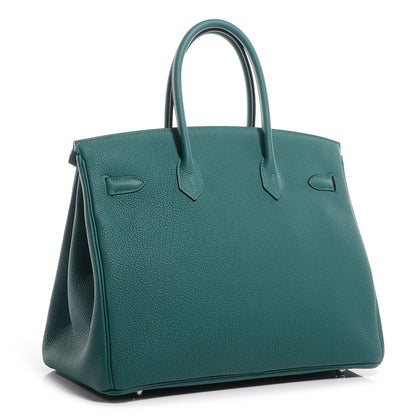 Hermes Togo Birkin 35 Malachite 23 of 28