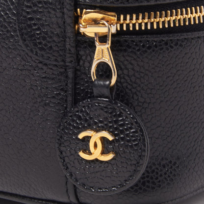 Chanel Caviar Vanity Cosmetic Case Black 8 of 10