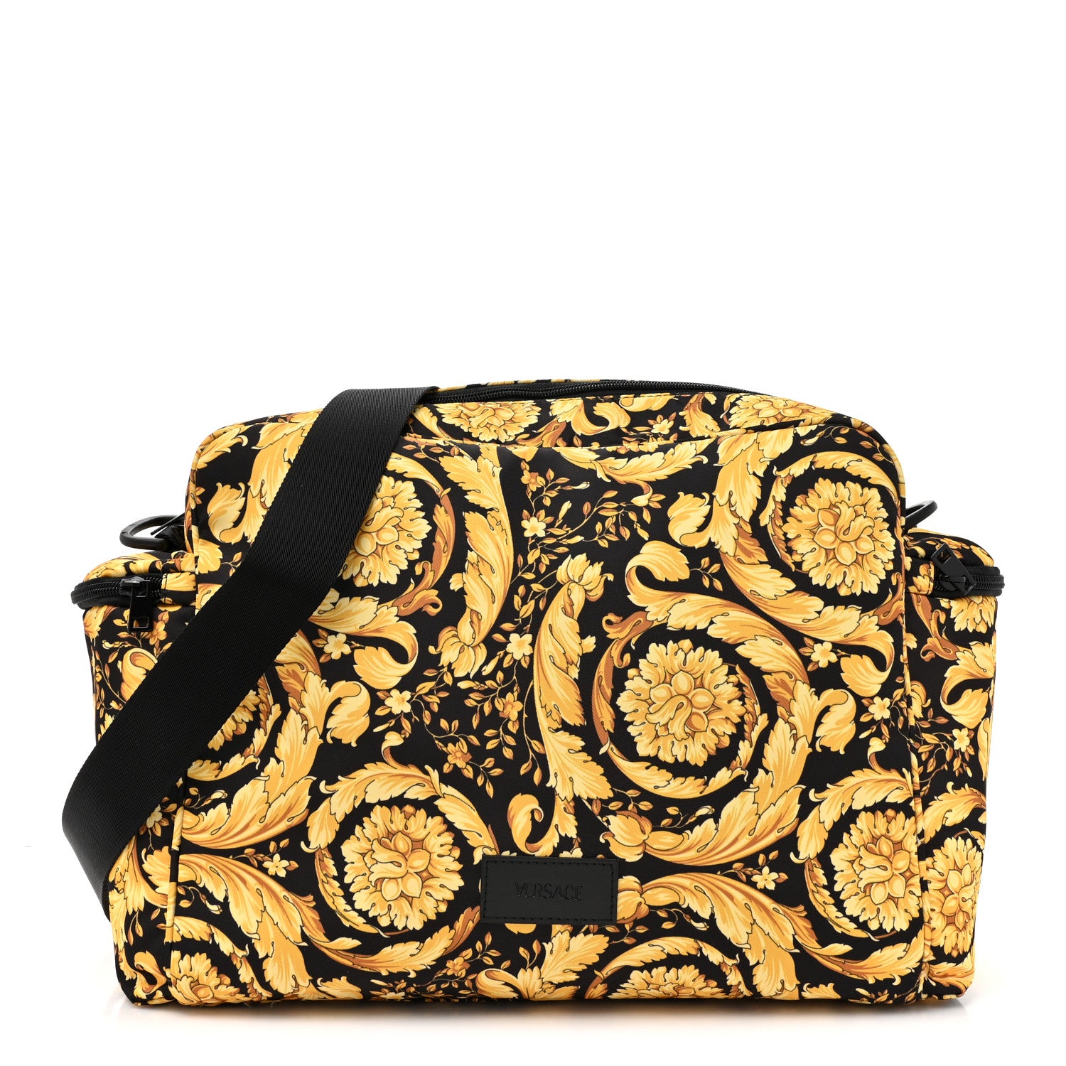 Versace Nylon Baroque Diaper Bag Black 1 of 11