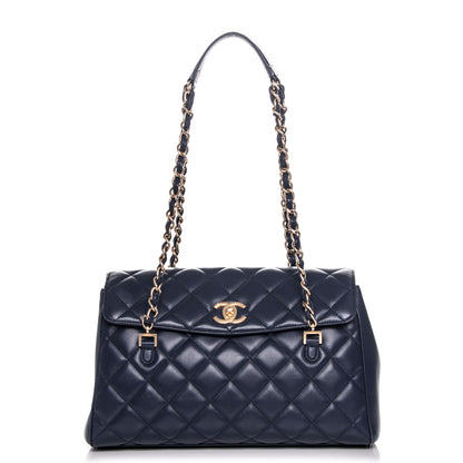 Chanel Lambskin Misia Camera Case Flap Navy Blue 1 of 8