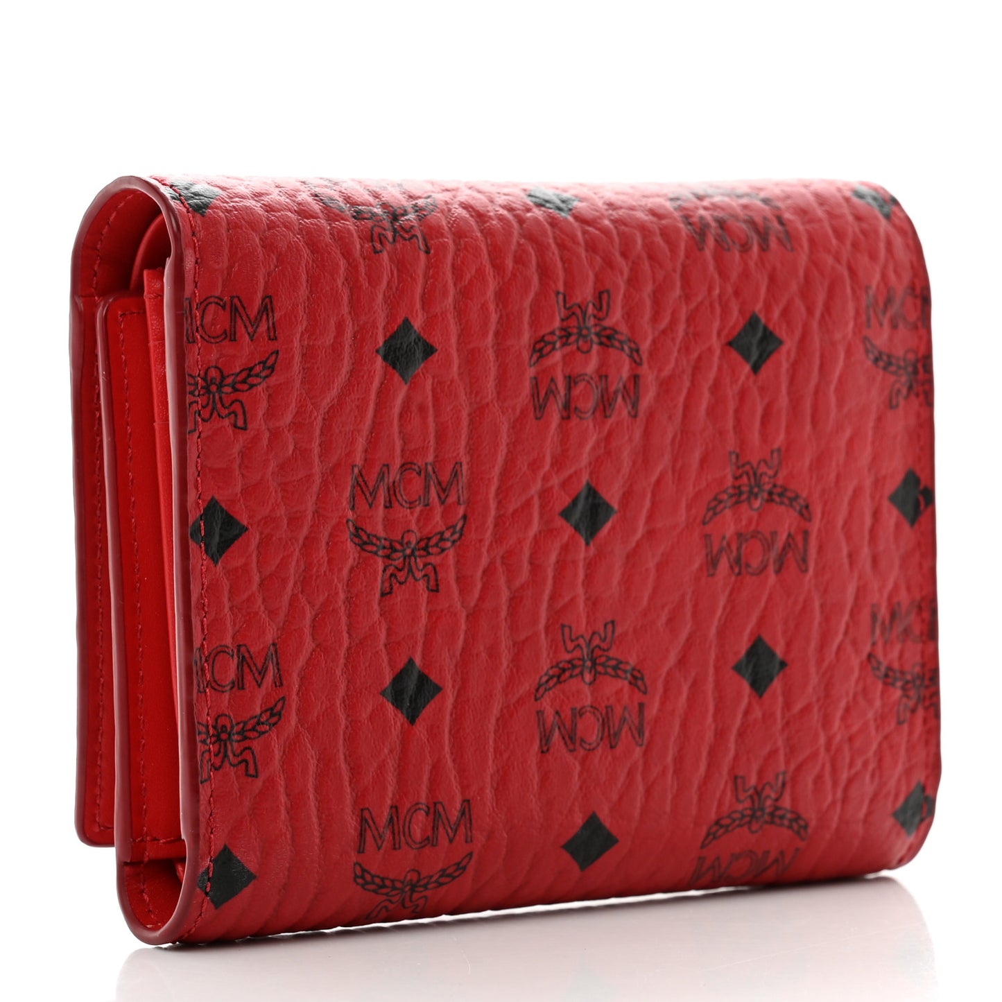 Visetos Tri-Fold Flap Wallet Red
