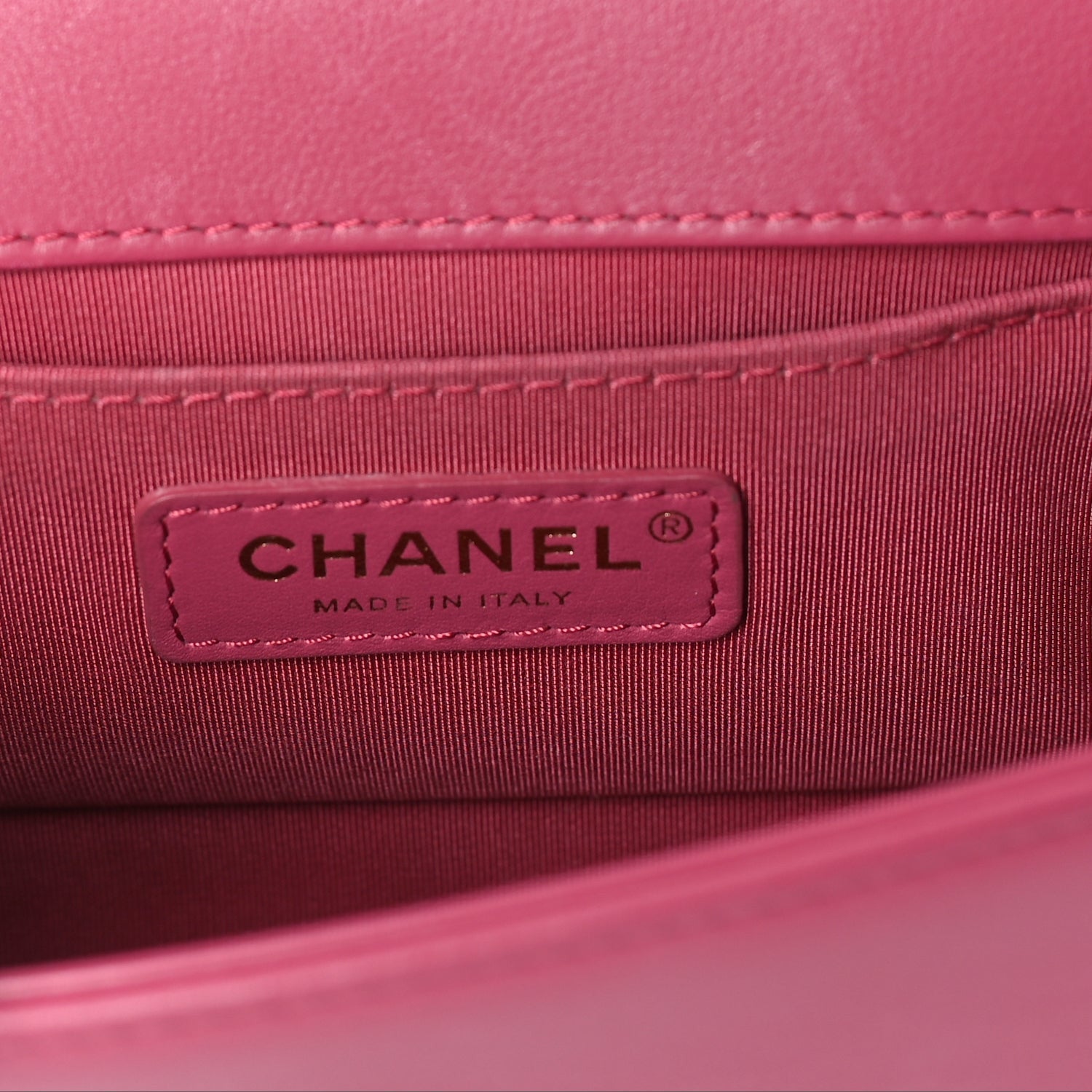 Chanel Lambskin Quilted Small Boy Flap  Dark Pink 5 of 9