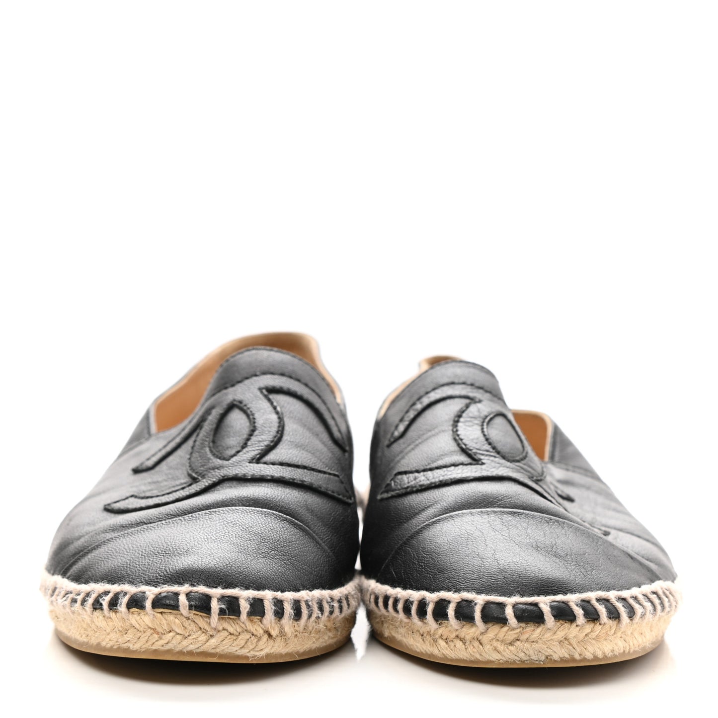 Lambskin CC Espadrilles 39 Black