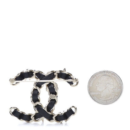 Chanel Lambskin Pearl Strass Sergeant Brooch Gold 2 of 4