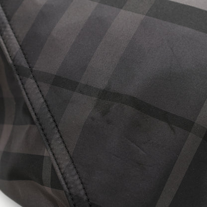 Burberry Nylon Check Buckleigh Packable Tote Charcoal 11 of 11