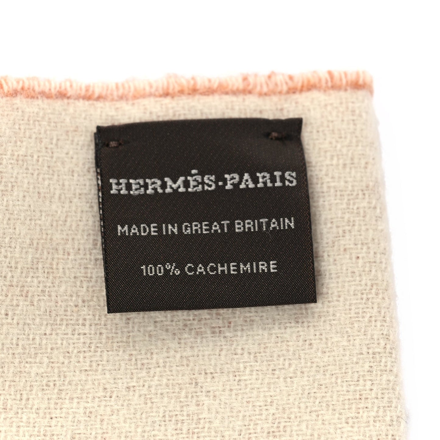 Cashmere Casaque Grand Mors Muffler Ivory