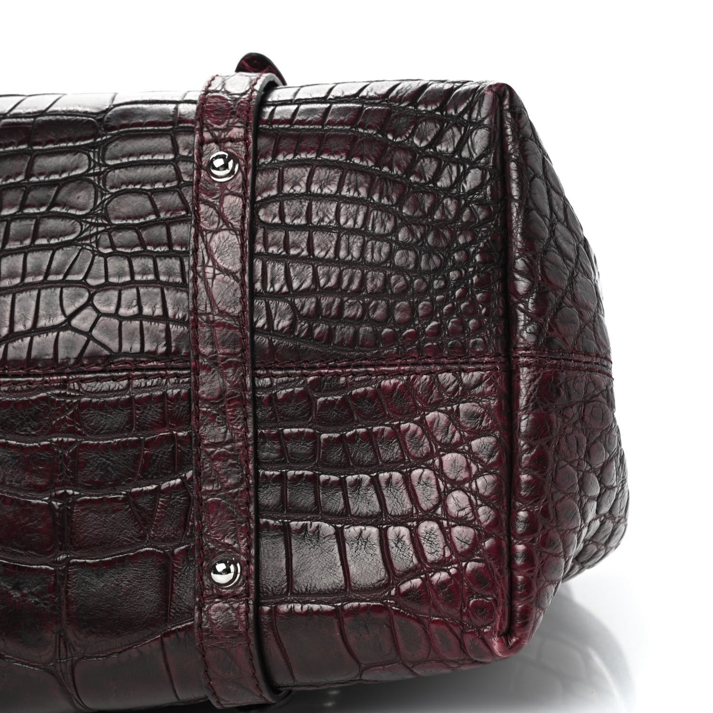 Crocodile Shoulder Bag Red