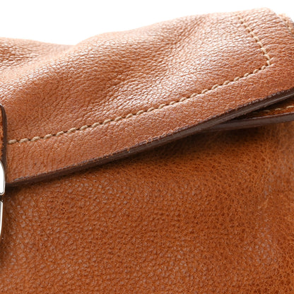 Prada Vitello Antic Easy A Foldover Pushlock Flap Shoulder Bag Sughero 10 of 11