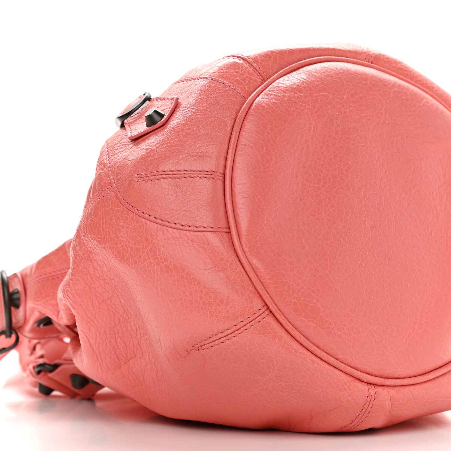 Balenciaga Agneau Classic Hardware Mini Pompon Rose Azalee 9 of 11