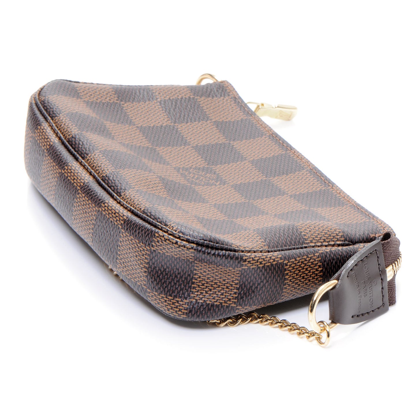 Damier Ebene Mini Pochette Accessories Bag