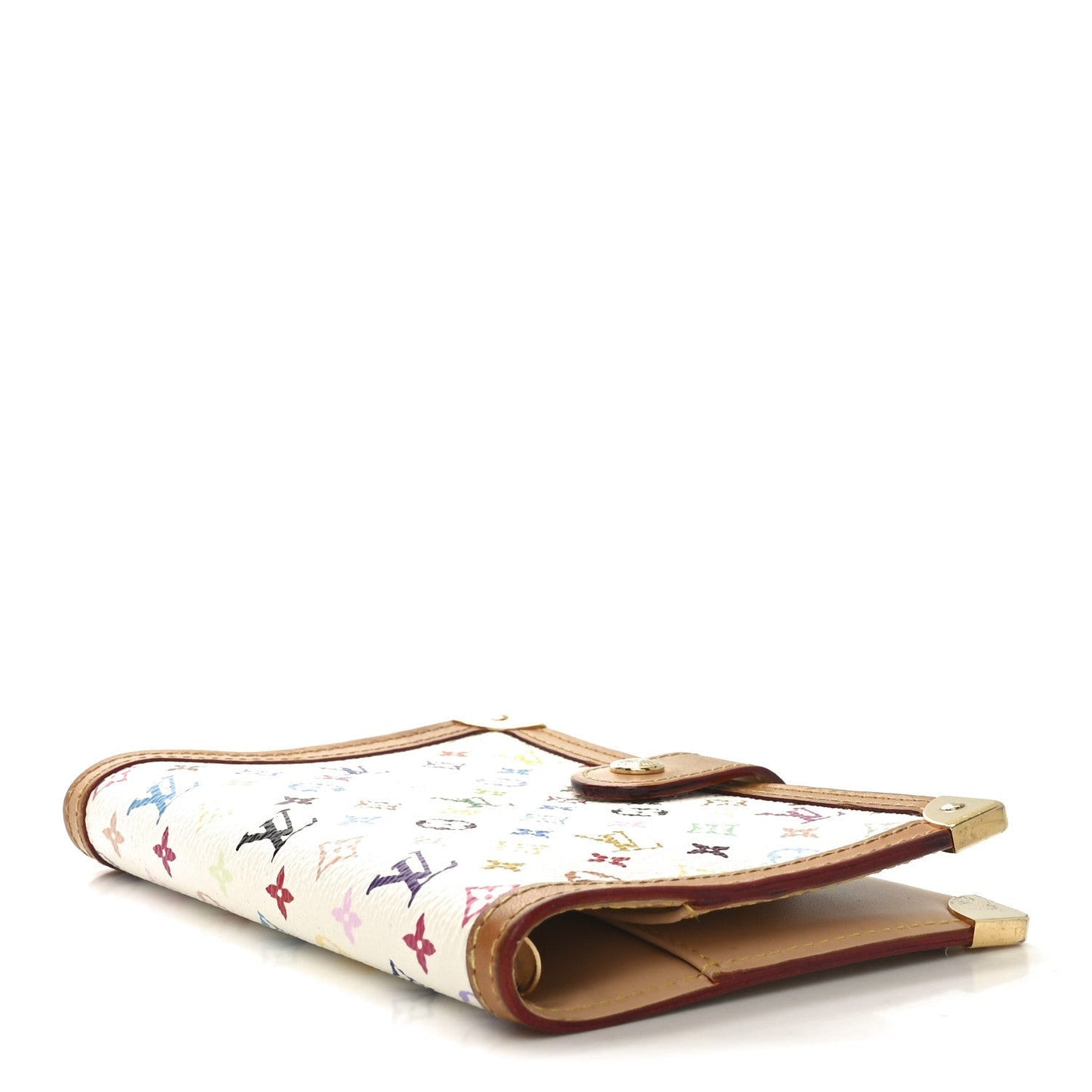 Monogram Multicolor Small Ring Agenda Cover White
