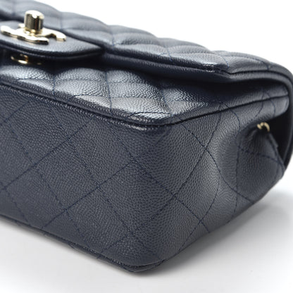 Chanel Caviar Quilted Mini Rectangular Flap Navy 5 of 8