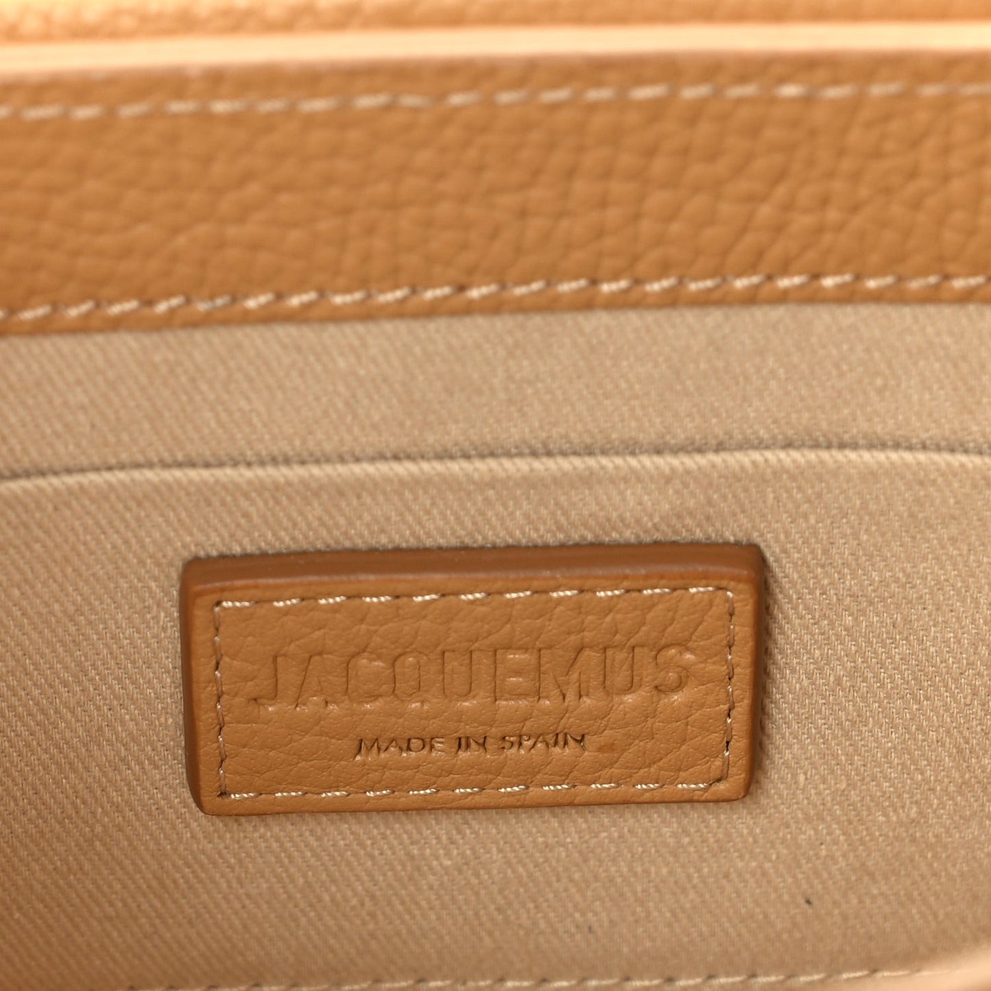 Grained Calfskin Le Chiquito Noeud  Camel