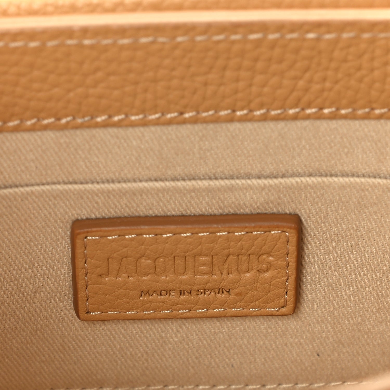 Jacquemus Grained Calfskin Le Chiquito Noeud  Camel 5 of 8