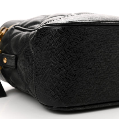 Saint Laurent Grain de Poudre Quilted 80's Vanity Bag Black 9 of 10