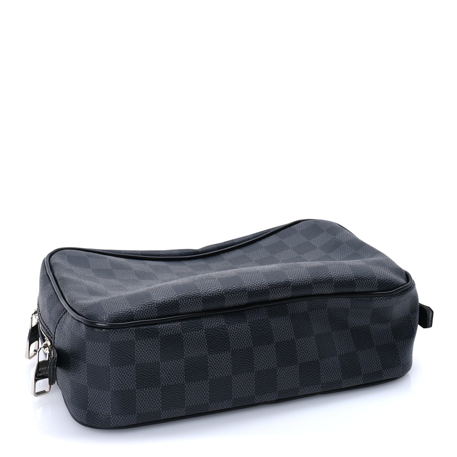 Louis Vuitton Damier Cobalt Toilet Pouch GM Black 4 of 7