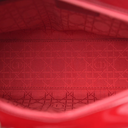 Christian Dior Patent Cannage Large Lady Dior Red 5 of 7