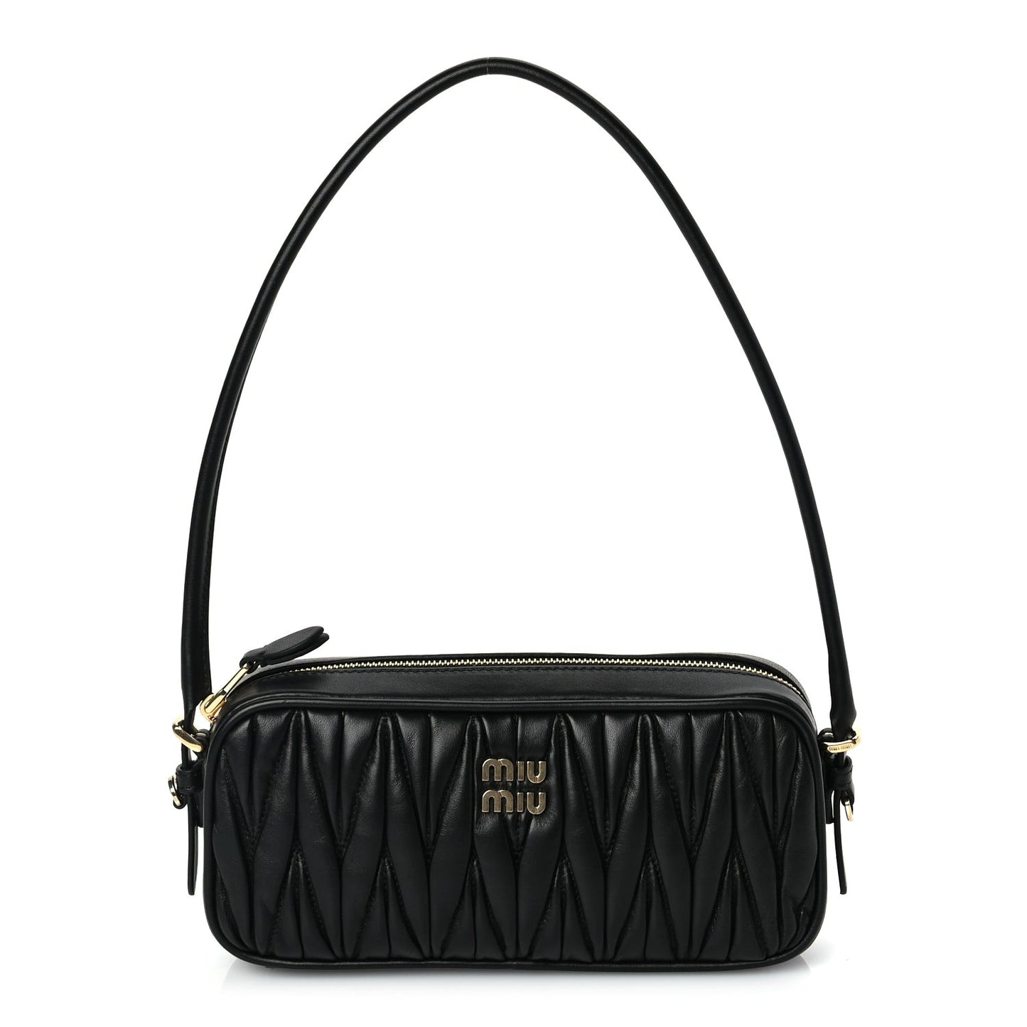 Nappa Matelasse Pouch Black