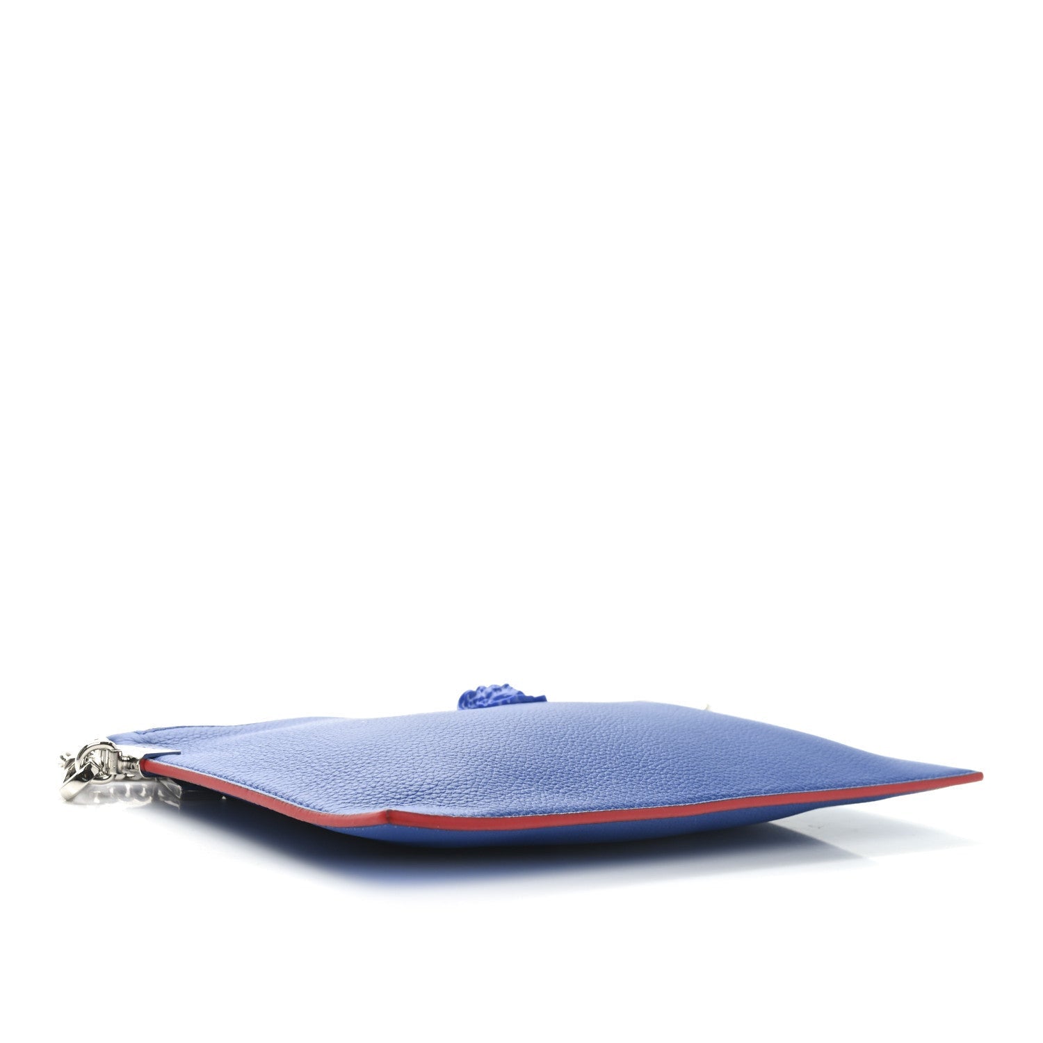 Versace Calfskin Medusa Crossbody Flat Pouch Blue 4 of 7