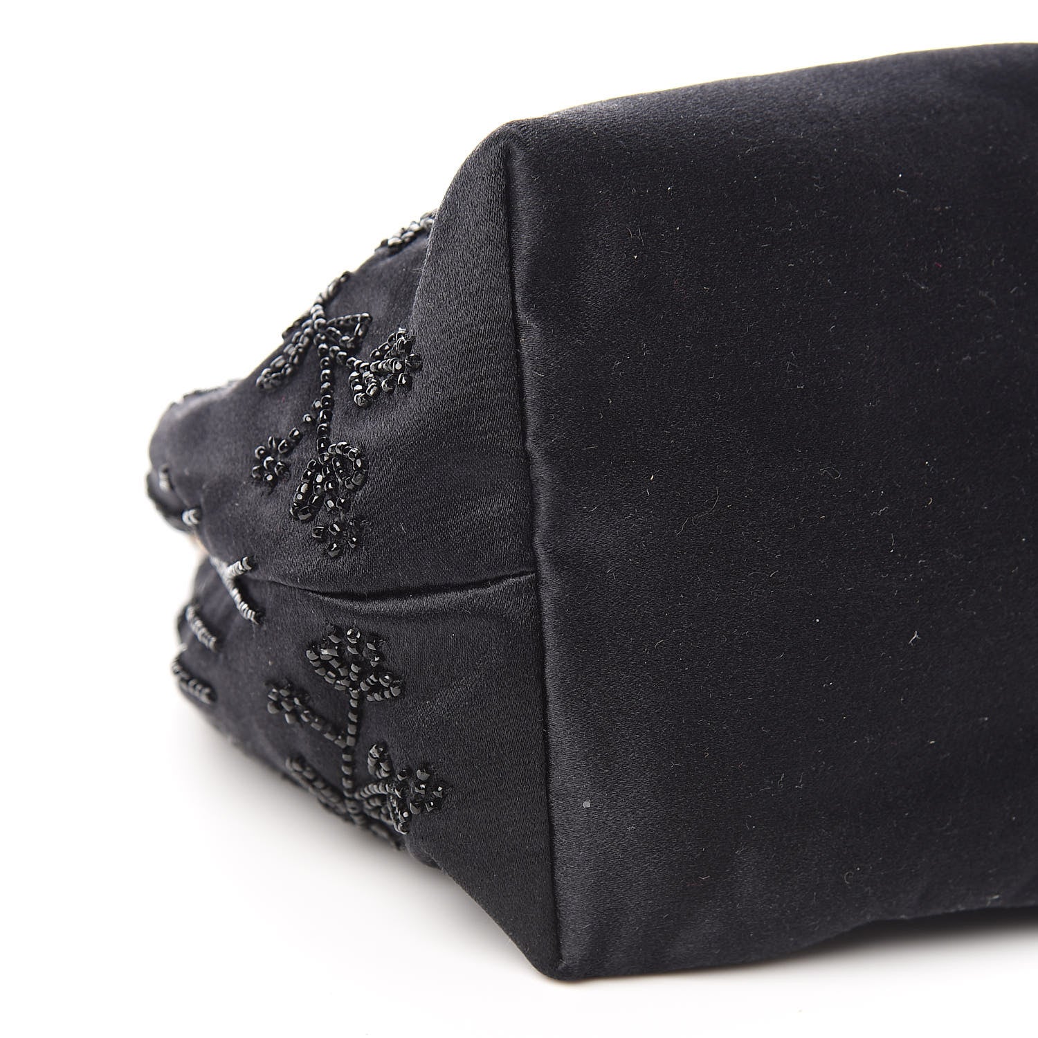 Valentino Garavani Satin Sequin Embellished Micro Shopping Bag Black 11 of 13
