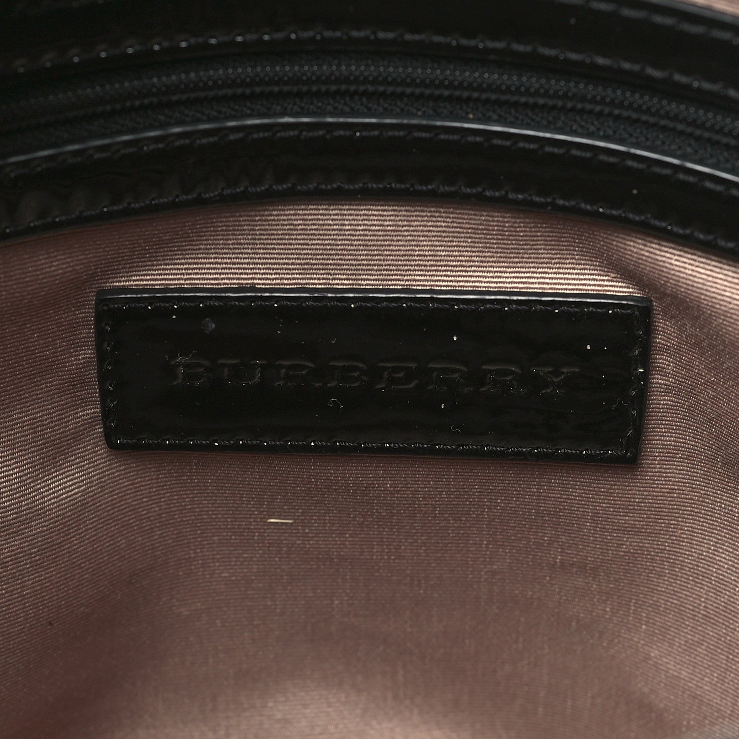 Burberry Metallic Calfskin Nova Check Small Nickie Tote Black 6 of 9
