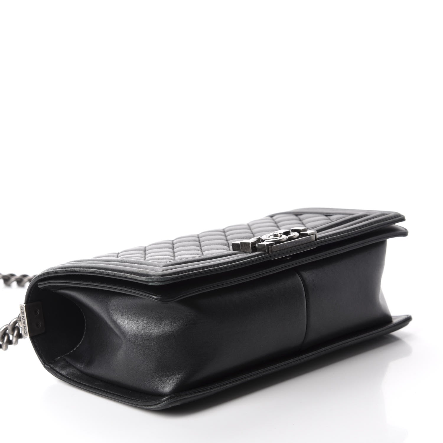 Chanel Calfskin Quilted Medium Boy Flap Black 4 of 13