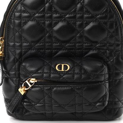 Christian Dior Lambskin Cannage Mini Backpack Black 7 of 10