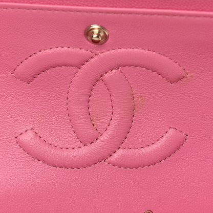 Chanel Caviar Quilted Medium Double Flap Pink 7 of 16