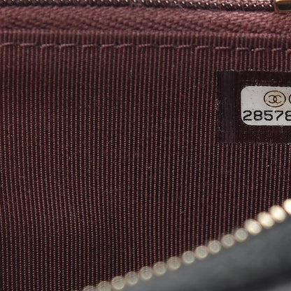 Chanel Caviar Quilted Medium Zip Around Wallet Black 7 of 8