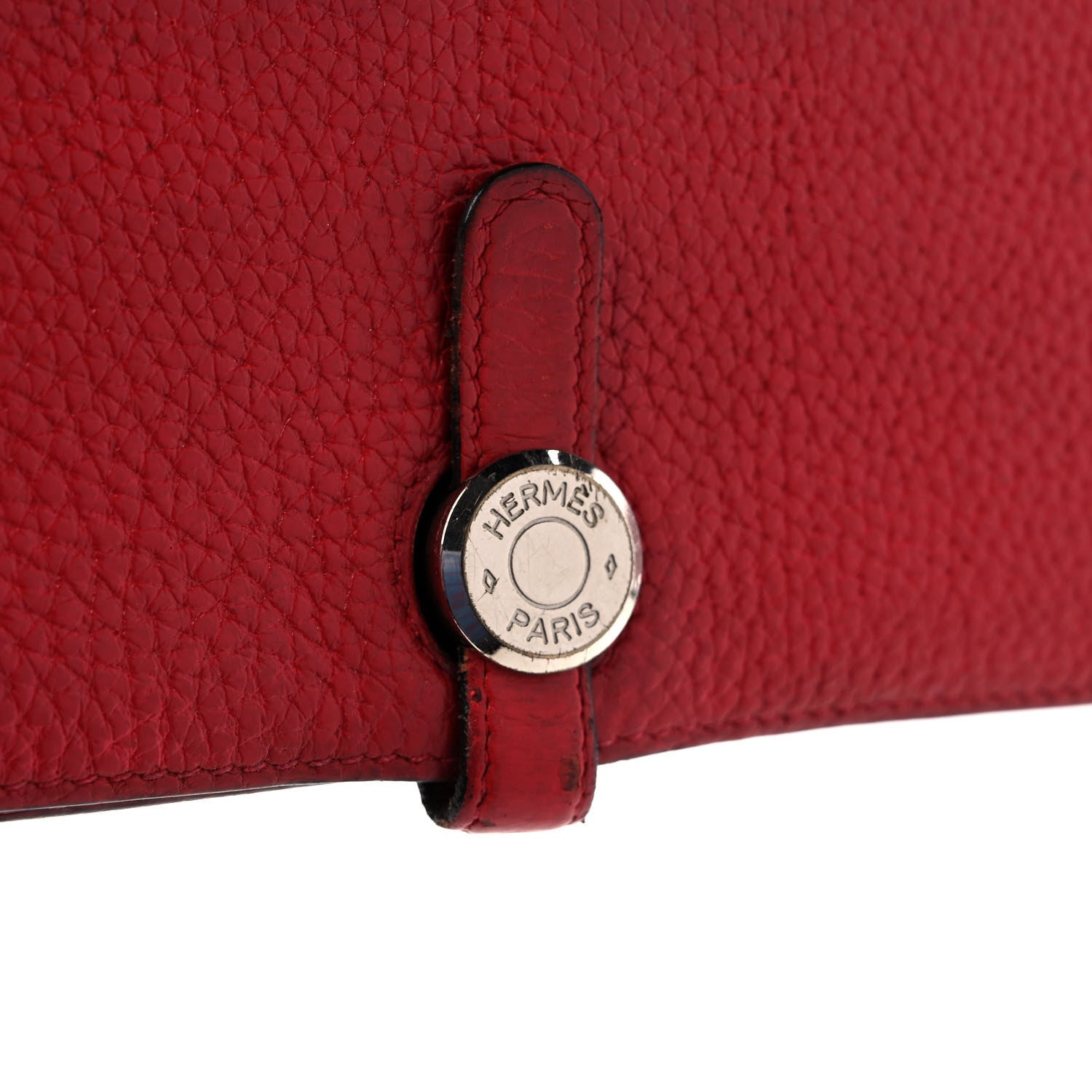 Hermes Togo Dogon Wallet Rouge Casaque 6 of 11