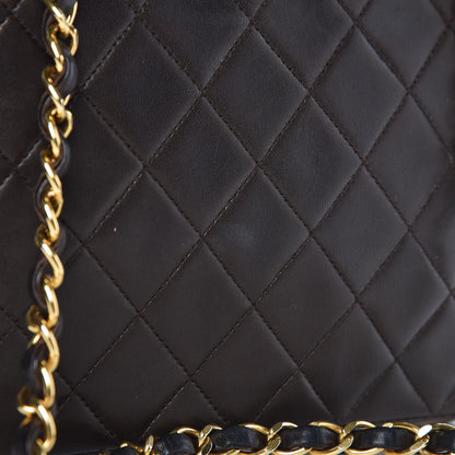 Chanel Lambskin Quilted Small Single Flap Brown 12 of 14