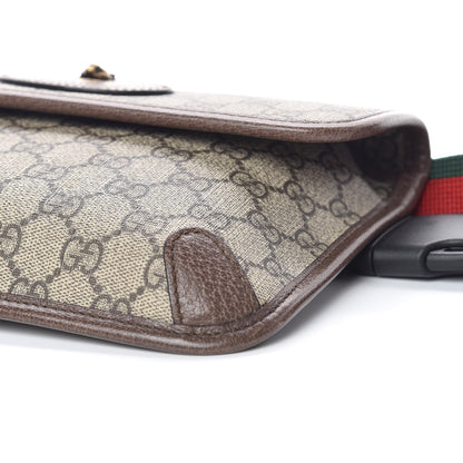 Gucci GG Supreme Monogram Neo Vintage Web Belt Bag Brown 9 of 10