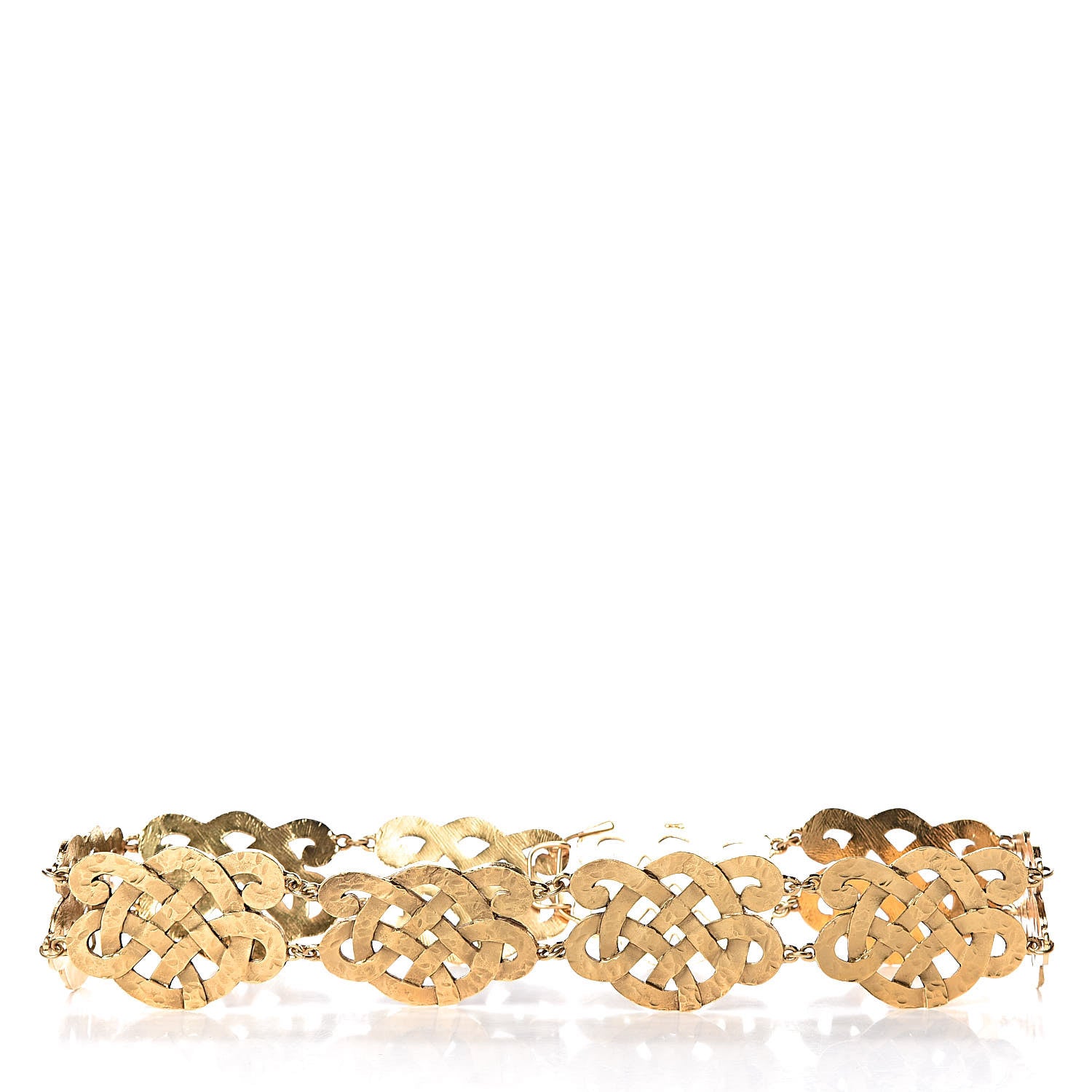 Chanel Hammered Chain Belt Gold 3 of 4