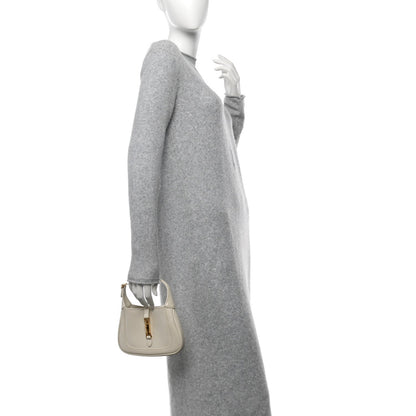 Gucci Boarded Dyana Lux Calfskin Mini Jackie 1961 Hobo Mystic White 2 of 7