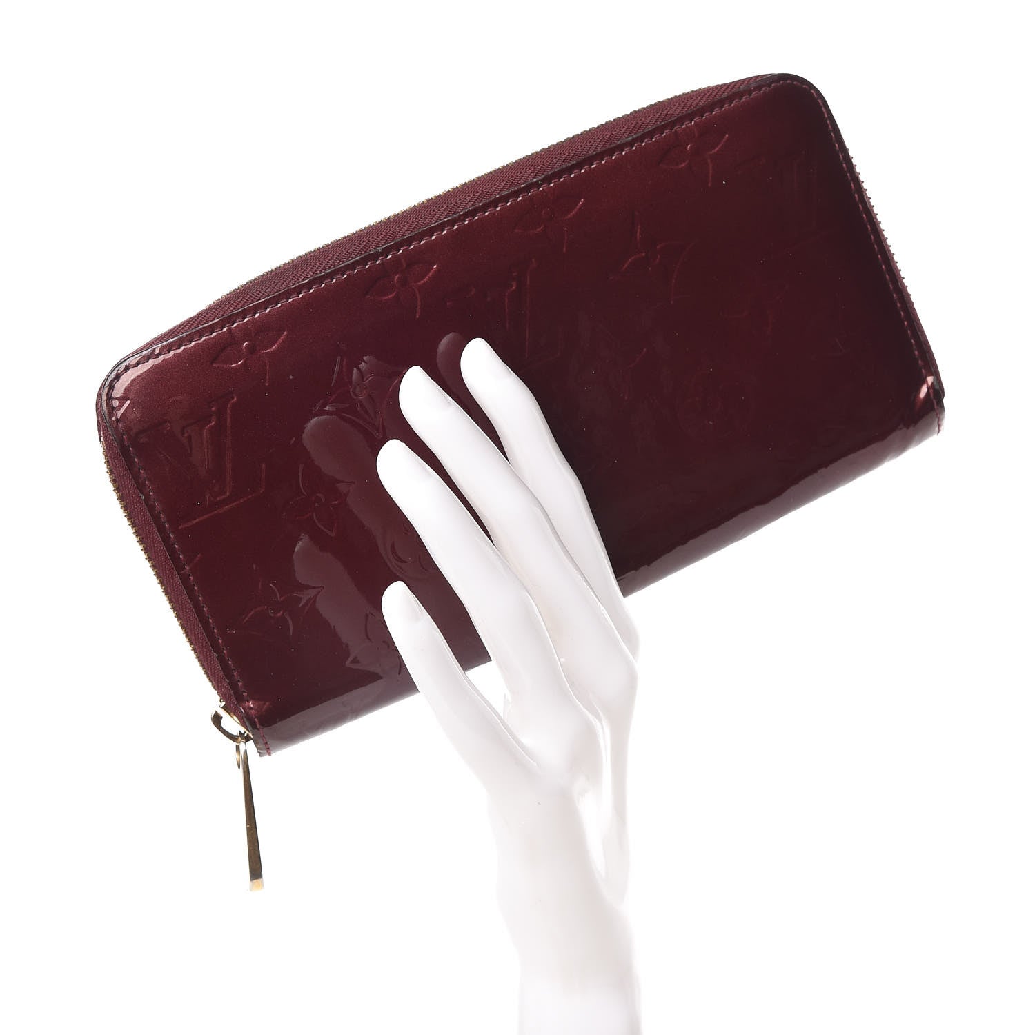Louis Vuitton Vernis Zippy Wallet Rouge Fauviste 2 of 9