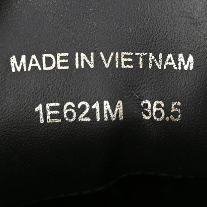 Prada Vitello Soft Logo Low Top 45mm Sneakers 36.5 Black White 9 of 11