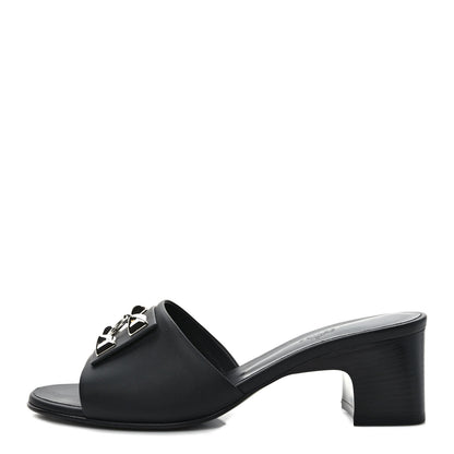 Hermes Calfskin Dreamy Sandals 39 Black 1 of 10