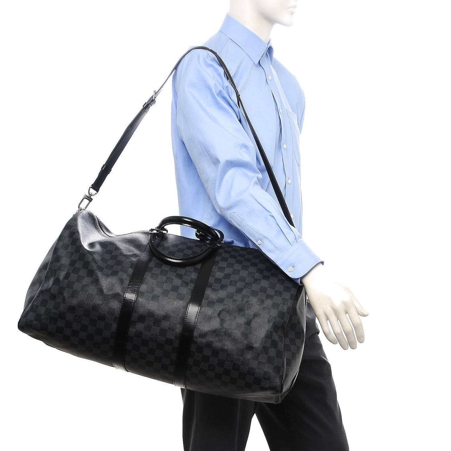 Damier Graphite Keepall Bandouliere 55