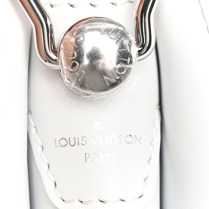 Louis Vuitton Lambskin Embossed Monogram Coussin BB White Silver 5 of 8