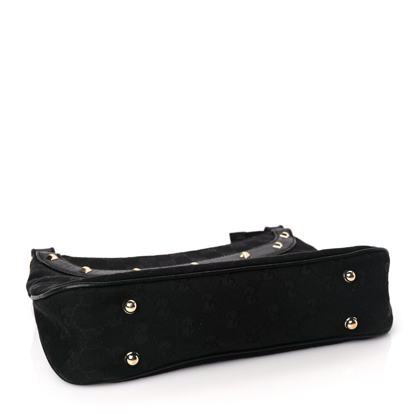 Monogram Anita Bamboo Top Handle Bag Black