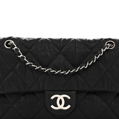 Chanel Coated Canvas Quilted Le Marais Flap Black 8 of 15