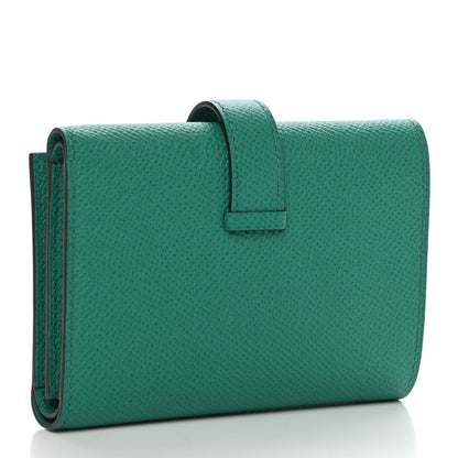 Hermes Epsom Tri-Fold Compact Bearn Wallet Vert Jade 3 of 9