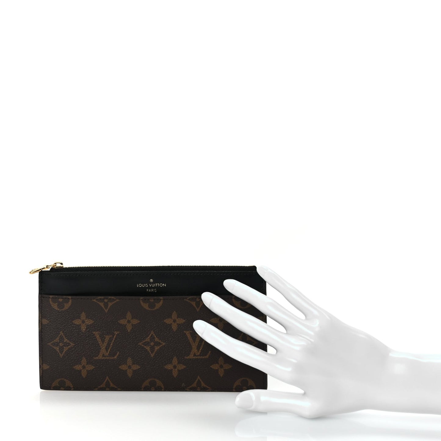 Monogram Slim Purse  Black