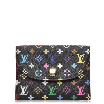 Louis Vuitton Monogram Multicolor Business Card Holder Black Grenade 1 of 8