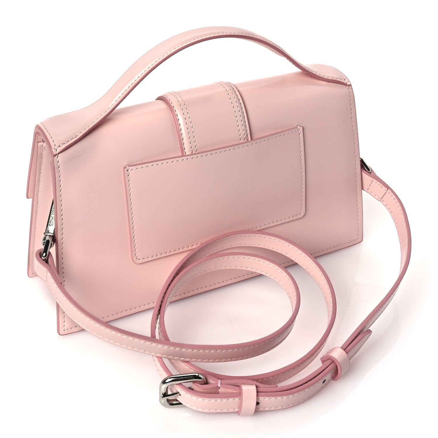 Jacquemus Glazed Calfskin Le Grand Bambino Pink 2 of 8