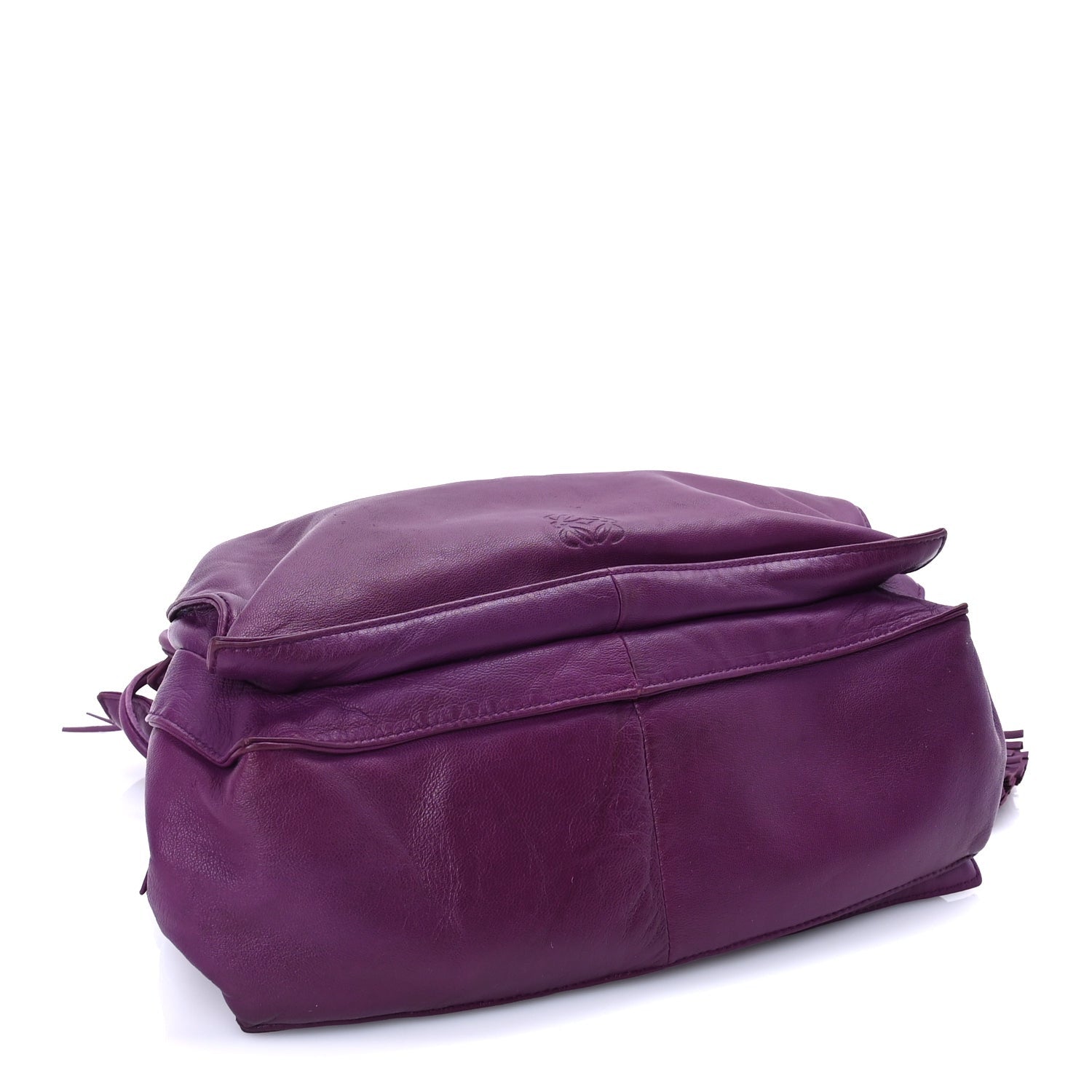 Loewe Calfskin Flamenco Shoulder Bag  Purple 3 of 8
